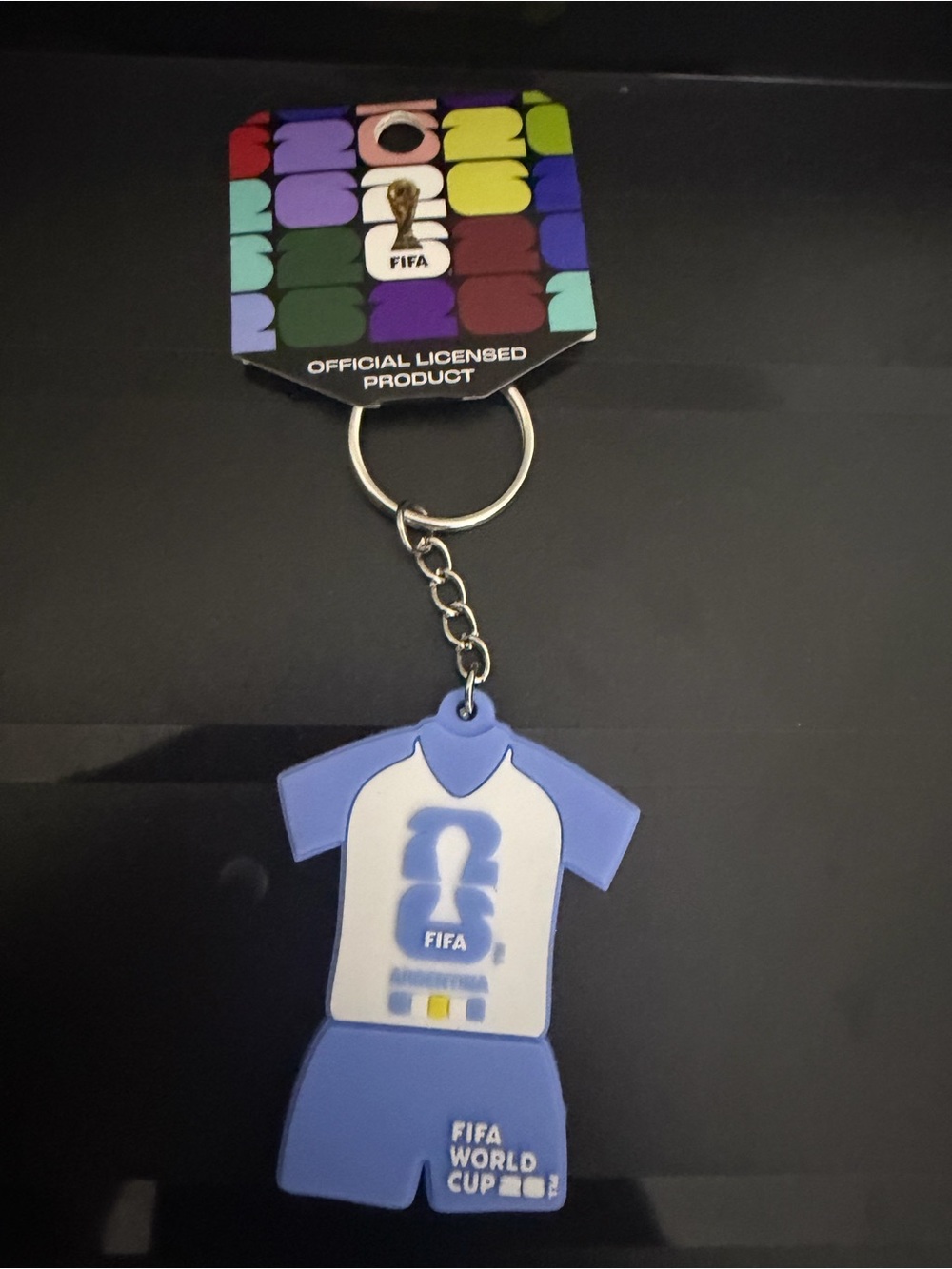 FIFA World Cup 2026 Collectible Souvenir - Argentina Jersey Keychain